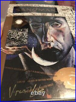 Sandman comic book lot of 6. Signed/sketched By Neil Gaiman Thompson RARE