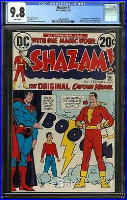 Shazam #1 CGC 9.8 SUPERMAN 1st app of CAPTAIN MARVEL Billy Batson Origin retold