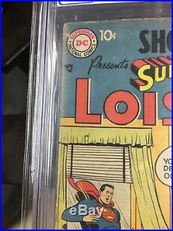Showcase 9 CGC 3.0 Off-white Pgs. 1st Solo Lois Lane Strictly Graded Nice Copy