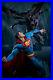 Sideshow DC Comics Batman vs Superman Superhero Clash Diorama Statue In Stock