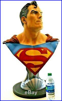 Sideshow DC Comics Superman Life Size 11 Bust Statue Justice League #539/1500