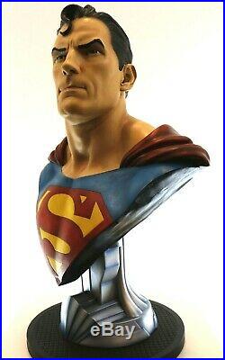 Sideshow DC Comics Superman Life Size 11 Bust Statue Justice League #539/1500