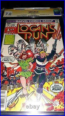 Signed Logan's Run #1 CGC SS 7.0 by Gerry Conway Movie Adaptation par 1 of 5
