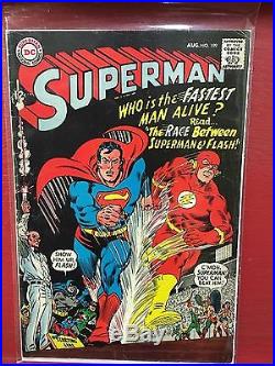 Silver Age DC SUPERMAN Lot/Run #s 149-218 (including 199 Flash Race!) 39 COMICS