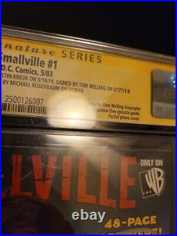 Smallville #1 CGC 9.4 CGC SIGNATURE SERIES SIGNED Kreuk Welling Rosenbaum