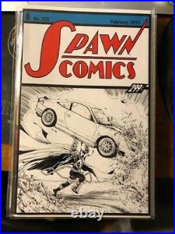 Spawn 228 Todd McFarlane Sketch Cover Superman Action Comics Homage. NM RARE
