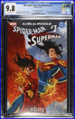 Spider-Man/Superman #1 Sad Lemon Comics/Leirix Li Variant Cover (withCOA) CGC 9.8