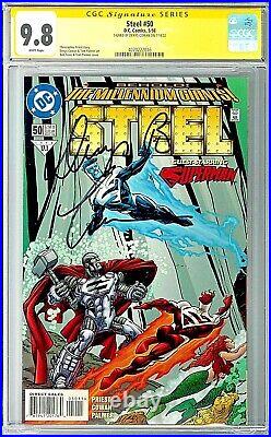Steel #50 CGC SS 9.8 (May 1998, DC) Cover Signed by Denys Cowan, Superman app