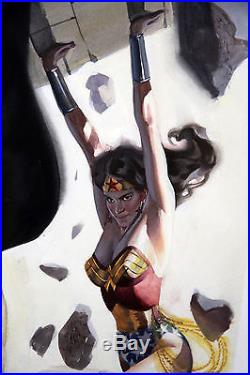 Steve Rude painting Batman, Superman, Wonder Woman original art LOW START PRICE