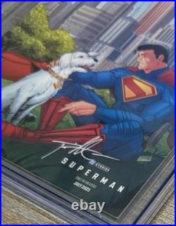 SuperMan #1 A Friendship Unleashed CGC 9.8 Mercer AUTO Limited Print DC Comic