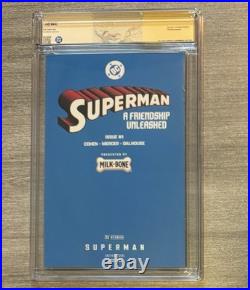 SuperMan #1 A Friendship Unleashed CGC 9.8 Mercer AUTO Limited Print DC Comic