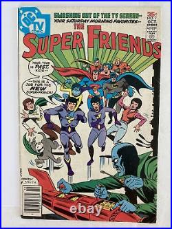 Super Friends #7 by DC 1977 1st Appearance of WONDER TWINS comic book Raven