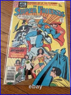 Super Friends Issues 1-7/1976/DC TV Comic/Includes Wonder Twins & Gleek debut
