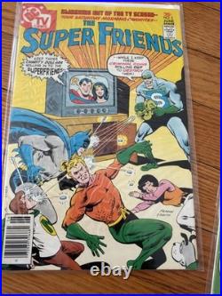 Super Friends Issues 1-7/1976/DC TV Comic/Includes Wonder Twins & Gleek debut