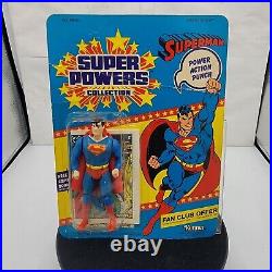 Super Powers SUPERMAN Unpunched 12 Back Action Figure Kenner 1984
