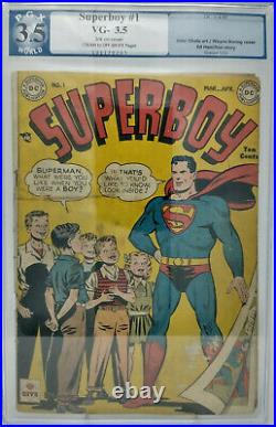 Superboy #1 DC 1949 PGX 3.5 Superman Cover & Appearance