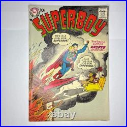 Superboy #56 (1957) DC Comics Early Krypto Appearance Silver Age Mid Grade
