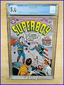 Superboy #68 CGC 5.0 DC 1958 1st Bizarro! Superman! Key