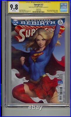 Supergirl #12 Variant Cgc 9.8 Ss Signed Sketched By Stanley Artgerm Lau Rebirth
