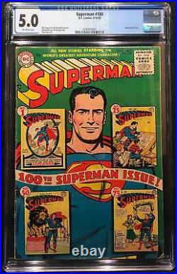 Superman #100 (1955) CGC 5.0 Anniversary Issue Superman #1 on Cover