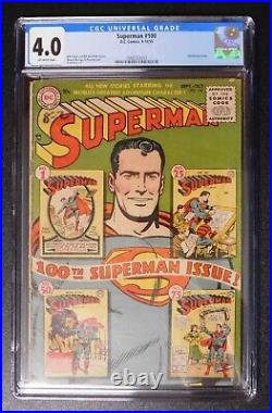 Superman #100 (1955) Cgc 4.0 DC Comics Golden Age