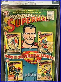 Superman #100 CGC 3.0 ANNIVERSARY ISSUE BRIGHT COLORS KEY ISSUE MAKE OFFER