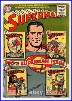 Superman #100 FR/GD 1.5 1955