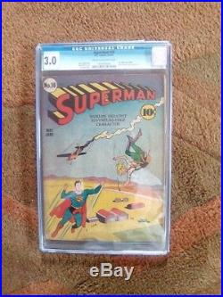 Superman #10 1941. Cgc 3.0 Gd/vg