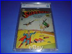 Superman #10 CBCS 3.0 with OWithW pages from 1941! DC Comics Golden Age Not CGC