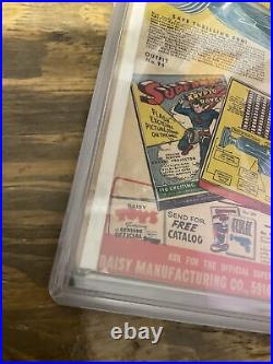 Superman #10 DC Comics 1941 Cgc 5.5 Cr/ow Pages 1st Bald Luther In Comics