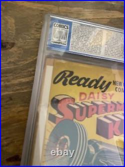 Superman #10 DC Comics 1941 Cgc 5.5 Cr/ow Pages 1st Bald Luther In Comics