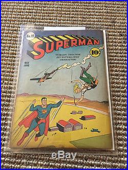 Superman #10 (May-Jun 1941, DC) Low Starting Price! NR! 1st Bald Luthor