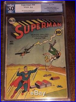 Superman #10 Pgx Universal Grade 5.0 Dc Comics 1941