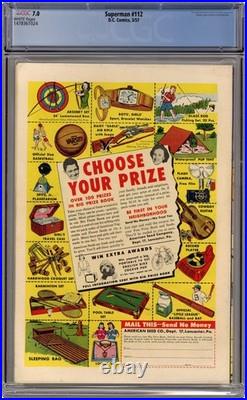 Superman #112 CGC 7.0 1957 1478361024
