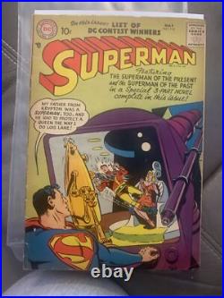 Superman #113 1957 DC Silver Age Superman Of The Past/presentaction Comic Vg-g