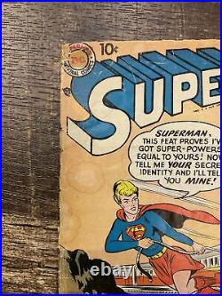 Superman #123 (1958 1st Series) Supergirl Prototype Tryout Otto Binder