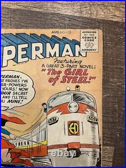 Superman #123 (1958 1st Series) Supergirl Prototype Tryout Otto Binder