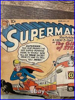 Superman #123 (1958 1st Series) Supergirl Prototype Tryout Otto Binder