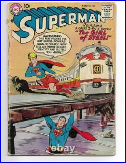 Superman 123 1958 DC Comics G/VG 3.0 Pre-Supergirl Tryout Issue Jimmy Olsen