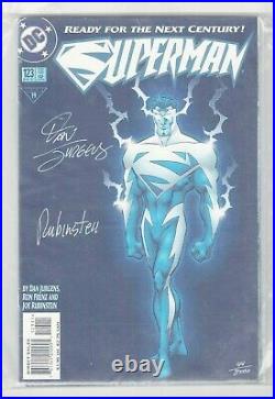 Superman #123 5/97 Ready For The Next Century Signed Dan Jurgens Joe Rubinstein
