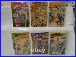 Superman 124-130 (miss. #127) SET Lower-Grade 1958-1959 DC Comics (s 12441)
