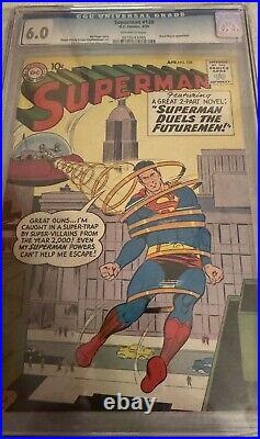 Superman #128, D. C. Comics, 4/59, CGC 6.0, Superman Duels The Futuremen