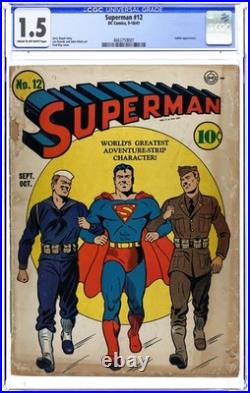Superman #12 CGC 1.5 1941 4663759001