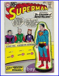 Superman 147 1961 DC Comics VG/F 5.0 1st App Legion of Super-Villains Krypto