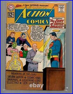 Superman 149, Action Comics 251,286, World's Finest 129 Silver Age DC Comic LOT