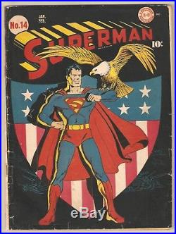 Superman #14. Historic Patriotic Cover. G+
