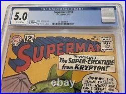 Superman #151 1962 Silver Age DC Comics CGC 5.0 4316939015