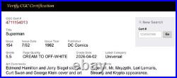 Superman #154 1962 CGC Graded 5.5 Just Graded-New Holder