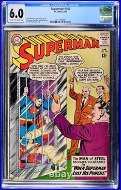 Superman #160 1963 CGC Graded 6.0 Just Graded-New Holder