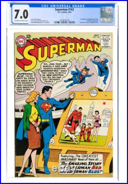 Superman #162 (CGC 7.0 DC Comics August 1963) DC MULTI-VERSE Story